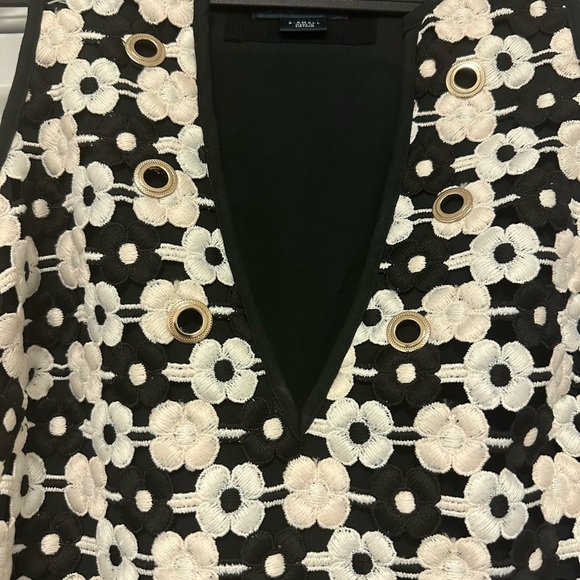 Maeve V-Neck Crochet Shift Dress - Picture 8 of 8